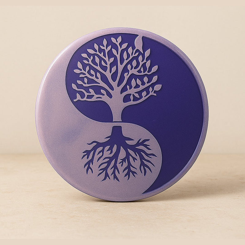 Arbre de vie rose et violet en résine époxy yin-yang – ELOPOXY