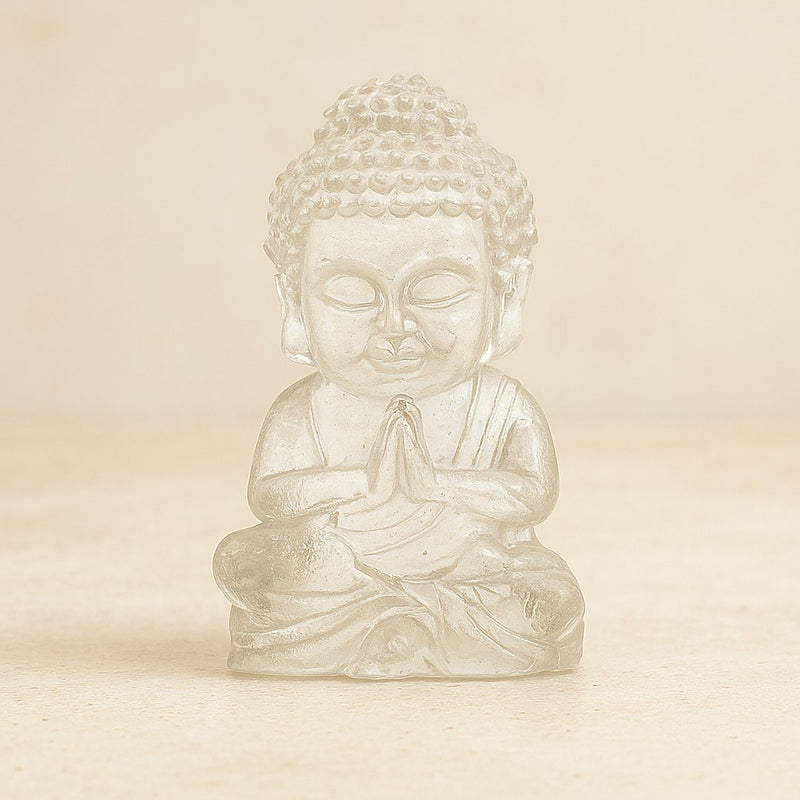 Bouddha transparent en résine époxy fait main – ELOPOXY