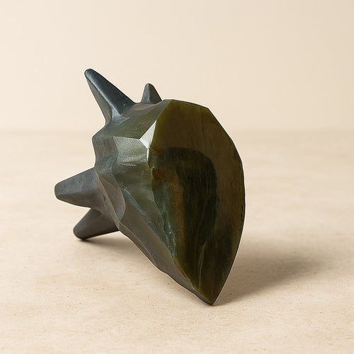 Tête de loup vert